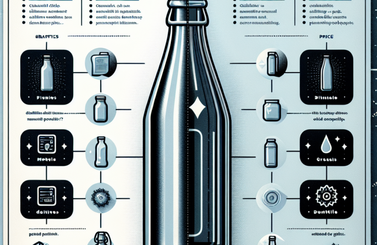 Porównanie butelek reklamowych metalowych i szklanych – plusy i minusy