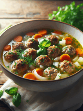 Zupa klopsowa – domowy przepis na wiosenną potrawę