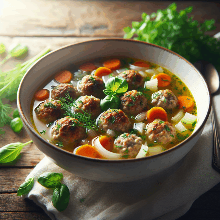 Zupa klopsowa – domowy przepis na wiosenną potrawę
